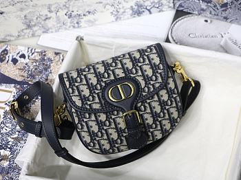 Dior Bobby Small Blue Oblique Jacquard - M9319UTZQ - 18x14x5cm