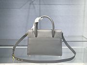 Dior Medium St Honoré Tote Grey Grained Calfskin - M9321UMBA - 25x19x12cm - 4