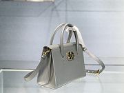 Dior Medium St Honoré Tote Grey Grained Calfskin - M9321UMBA - 25x19x12cm - 2