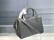 Dior Medium St Honoré Tote Grey Grained Calfskin - M9321UMBA - 25x19x12cm - 5