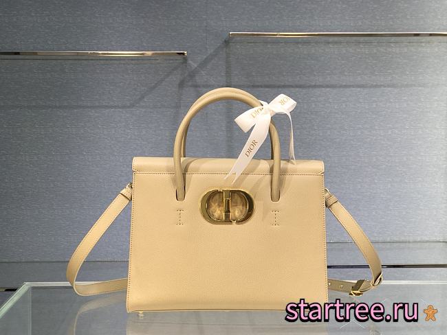 Dior Large St Honoré Tote Beige Grained Calfskin - M9321UMBA - 30cm - 1