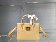 Dior Medium St Honoré Tote Beige Grained Calfskin - M9321UMBA - 25x19x12cm - 1