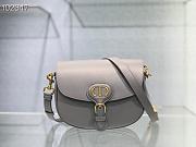 Dior Medium Bobby Gray Box Calfskin - M9319UMOL - 22×17×6cm - 1