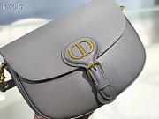 Dior Medium Bobby Gray Box Calfskin - M9319UMOL - 22×17×6cm - 2