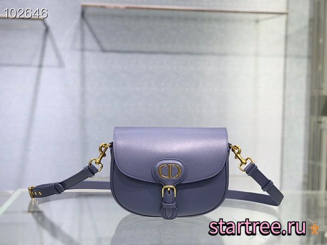 Dior Medium Bobby Retro Blue Box Calfskin - M9319UMOL - 22×17×6cm - 1