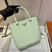 Prada Brushed Leather Mint Tote Bag - 1BA330 - 24x22x6cm - 2