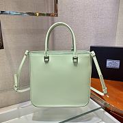 Prada Brushed Leather Mint Tote Bag - 1BA330 - 24x22x6cm - 4