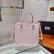 Prada Brushed Leather Pink Tote Bag - 1BA330 - 24x22x6cm - 5