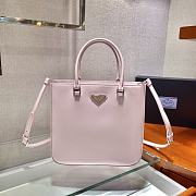 Prada Brushed Leather Pink Tote Bag - 1BA330 - 24x22x6cm - 4
