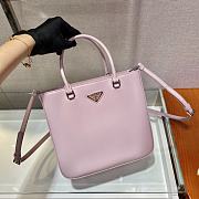 Prada Brushed Leather Pink Tote Bag - 1BA330 - 24x22x6cm - 2