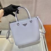 Prada Brushed Leather Cornflower Tote Bag - 1BA330 - 24x22x6cm - 5