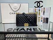 Chanel Boy Bag Black Lambskin Medium Golden- A67086 - 25×15 ×7.5cm - 1