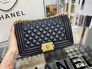 Chanel Boy Bag Black Lambskin Medium Golden- A67086 - 25×15 ×7.5cm - 4