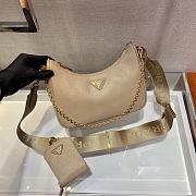 Prada Re-edition 2005 Saffiano Beige - 1BH204 - 23x17x6.5cm - 2