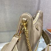 Prada Re-edition 2005 Saffiano Beige - 1BH204 - 23x17x6.5cm - 3