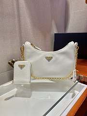 Prada Re-edition 2005 Saffiano White - 1BH204 - 23x17x6.5cm - 1