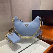 Prada Re-edition 2005 Saffiano Blue - 1BH204 - 23x17x6.5cm - 1