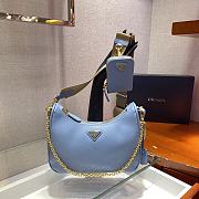 Prada Re-edition 2005 Saffiano Blue - 1BH204 - 23x17x6.5cm - 2