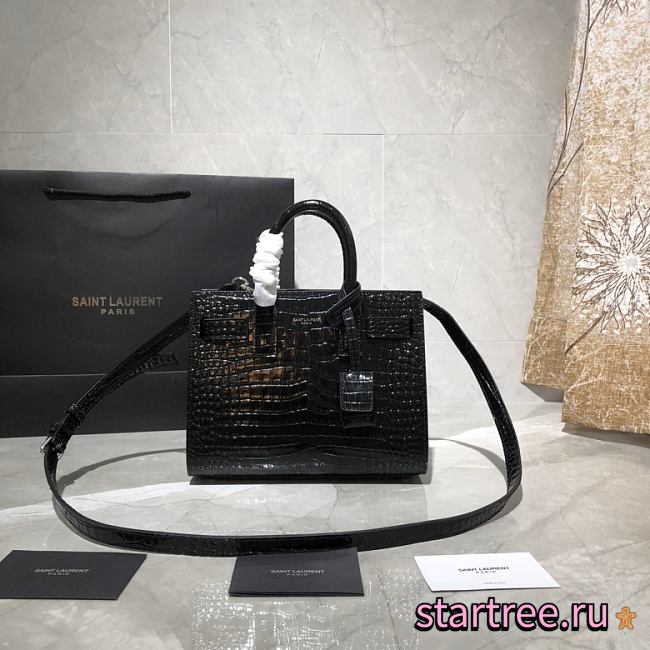 YSL Classic Sac De Jour Nano Black - 392035 - 22x18x10.5cm  - 1