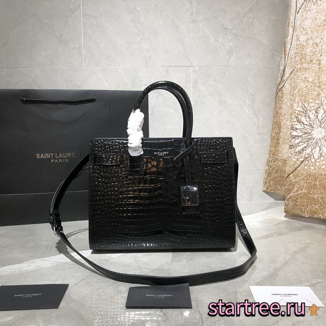 YSL Sac De Jour Black - 421863 -26x20.5x12.5cm - 1