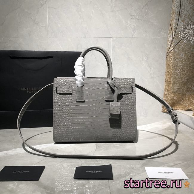 YSL Sac De Jour Gray - 421863 -26x20.5x12.5cm - 1