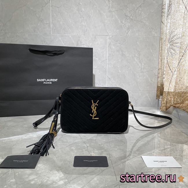 YSL Lou Camera Monogram Black - 23x16x6cm - 1