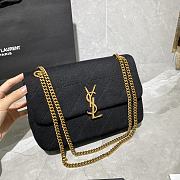 YSL Saint Laurent Jamie Quilted Black Shoulder Bag - 634820 - 24×15.5×6.5cm - 4