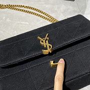 YSL Saint Laurent Jamie Quilted Black Shoulder Bag - 634820 - 24×15.5×6.5cm - 6