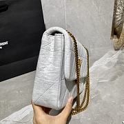 YSL Saint Laurent Jamie Quilted White Shoulder Bag - 634820 - 24×15.5×6.5cm - 4