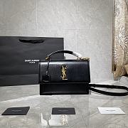 YSL Saint Laurent Sunset Black Bag - 634723 - 25x18x5cm - 1