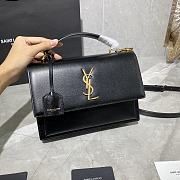 YSL Saint Laurent Sunset Black Bag - 634723 - 25x18x5cm - 3