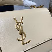 YSL Saint Laurent Sunset Beige Bag - 634723 - 25x18x5cm - 6