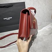 YSL Saint Laurent Sunset Red Bag - 634723 - 25x18x5cm - 6