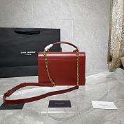 YSL Saint Laurent Sunset Red Bag - 634723 - 25x18x5cm - 2