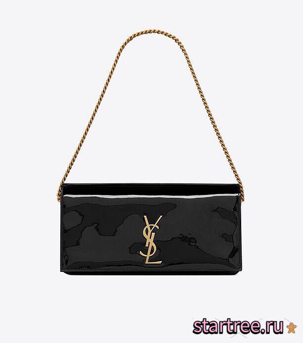 YSL Classic Kate 99 Patent Black Leather - 26x13.5x4.5cm - 1