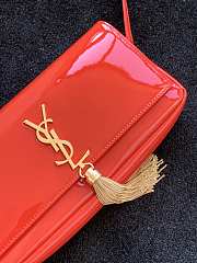 YSL Classic Kate 99 Patent Red Leather - 26x13.5x4.5cm - 6