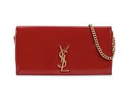YSL Classic Kate 99 Patent Red Leather - 26x13.5x4.5cm - 1