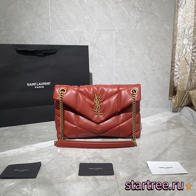 YSL Saint Laurent Loulou Shoulder Red bag - 29x17x11cm - 1