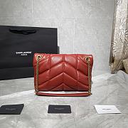 YSL Saint Laurent Loulou Shoulder Red bag - 29x17x11cm - 4