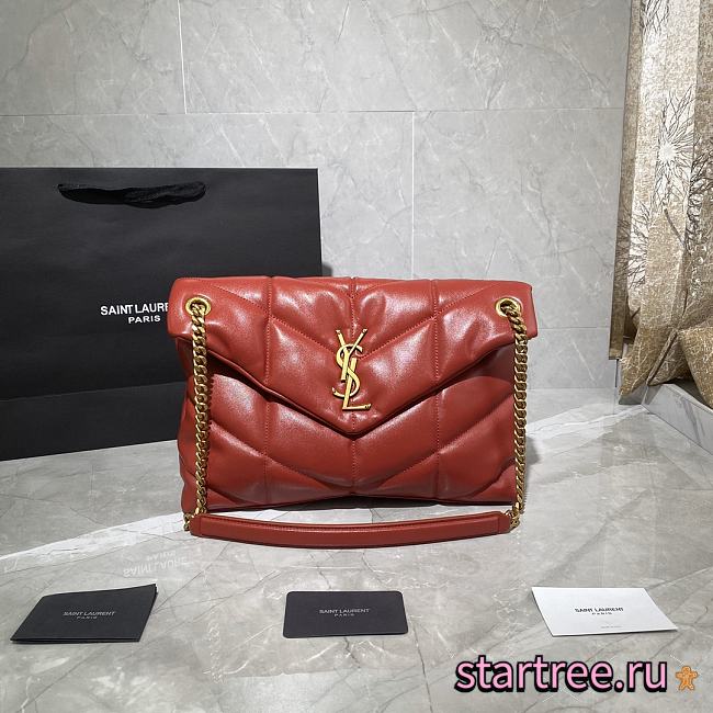 YSL Saint Laurent Loulou Shoulder Red bag - 35x23x13.5cm - 1