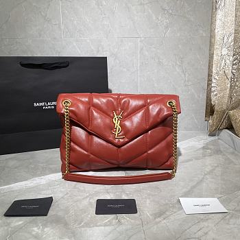 YSL Saint Laurent Loulou Shoulder Red bag - 35x23x13.5cm