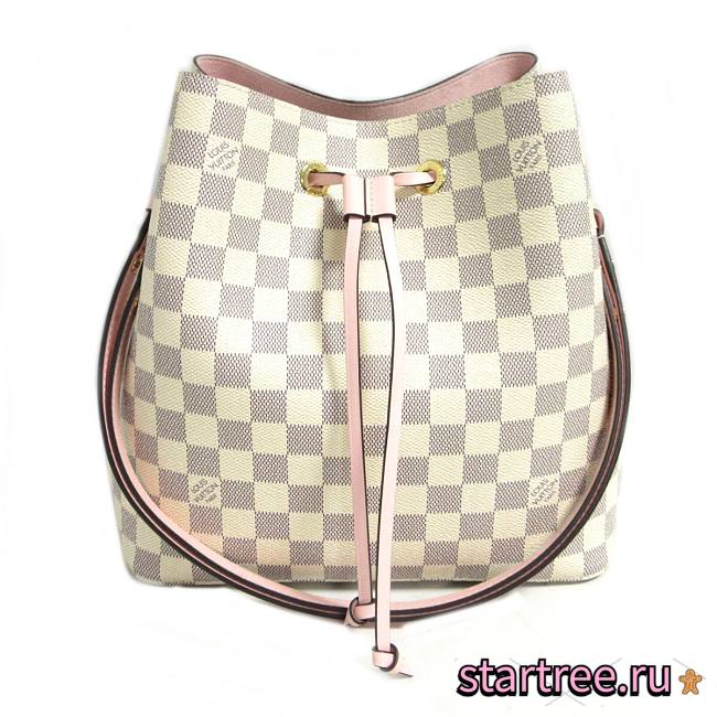 Louis Vuitton Neonoe MM Damier Azur Pink - N40152 - 26x22x27cm - 1