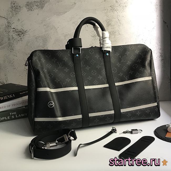 Louis Vuitton Keepall 45 Black- M43413 - 45x27x20cm - 1