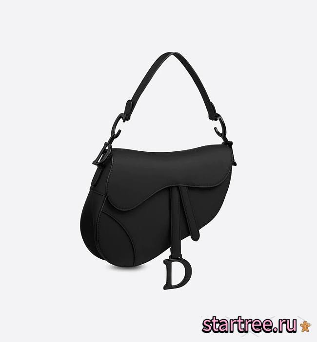 Saddle Bag Black Ultramatte Calfskin - M0446S - 19.5 x 16 x 6.5cm - 1