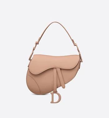  Dior Saddle Bag Warm Taupe Ultramatte Calfskin - M0446SLLO - 25.5 x 20 x 6.5cm