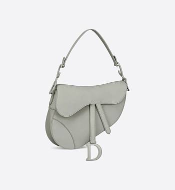  Dior Saddle Bag Grey Ultramatte Calfskin - M0446SLLO - 25.5 x 20 x 6.5cm