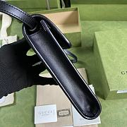 GG Embossed Mini Black Bag - ‎625571 - 11.5x18x3.5cm - 6