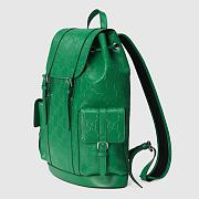 Gucci GG Embossed Green Backpack - ‎625770 - 34x41x12cm - 3