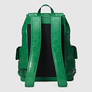 Gucci GG Embossed Green Backpack - ‎625770 - 34x41x12cm - 5