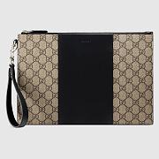  Gucci GG Supreme Canvas Pouch- 495017 - 30.5x21x1.5cm - 1